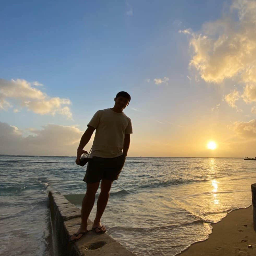 丸山城志郎さんのインスタグラム写真 - (丸山城志郎Instagram)「🌅#sunset #ハワイ合宿#柔道#judo#waikiki」1月12日 19時04分 - joshiromaruyama