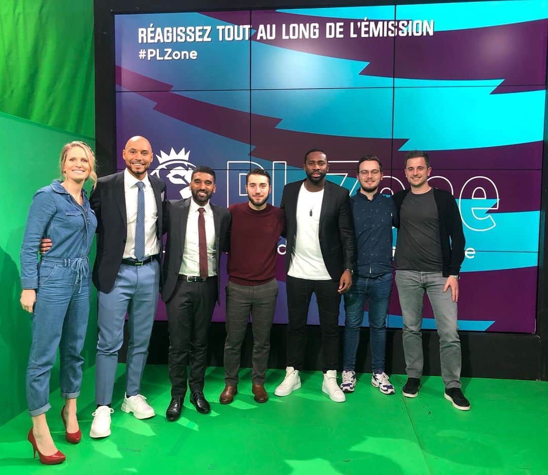 ヨアン・ベナルアンのインスタグラム：「Un grand merci à toute l équipe de @rmc_sport pour votre accueil chaleureux #yb29pablopicasso ❤️🦅 @salimbaungally @laure_lepailleur」