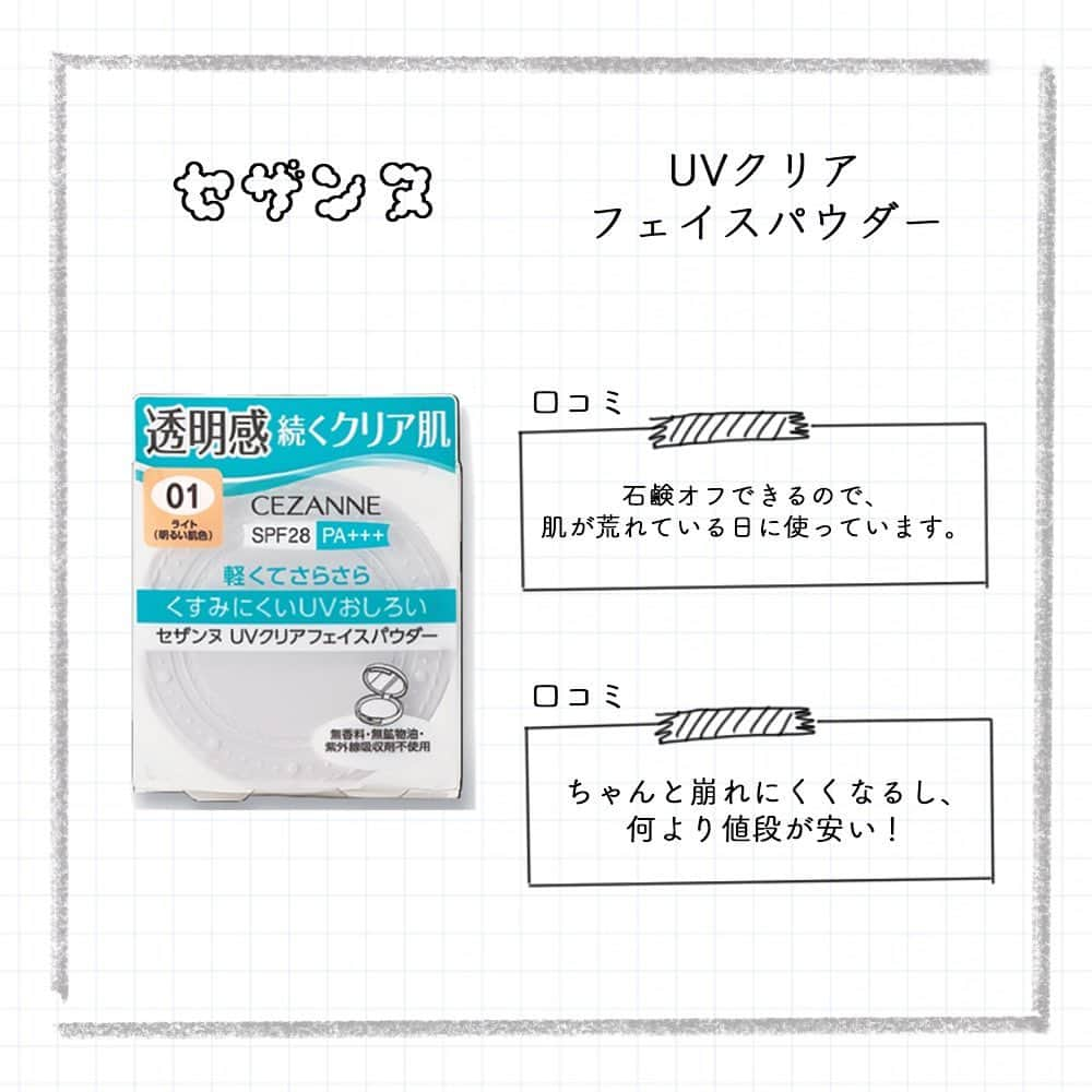 corectyさんのインスタグラム写真 - (corectyInstagram)「【プチプラなのに優秀♡】プチプラのフェイスパウダー4選✨ ﻿・ メイクの仕上げやメイク直しで活躍するフェイスパウダー。 メイクポーチには欠かさず入っているという方も多いアイテムです♡ ・ 今回はそんなフェイスパウダーの中から、 プチプラで口コミ評価も高いおすすめアイテムをピックアップしてみました😉💕 ・ ========﻿ ﻿ #キャンメイク﻿ シークレットビューティーパウダー  #セザンヌ UVクリアフェイスパウダー﻿  #セラフォア﻿ エッセンスビューティパウダー﻿  #ミュウ フィニッシングパウダー﻿ ========﻿ ﻿ #corecty_makeup や @corecty_net ﻿ のタグ付けで、お気に入りコスメを投稿してね！﻿ あなたの写真がSNSに掲載されるかも♡ ﻿ ﻿ #お泊りメイク #ベースメイク #ファンデーション #フェイスパウダー #ナイトパウダー #お泊り #すっぴんメイク #すっぴん #お泊りデート #簡単メイク #モテメイク #メイク術 #美意識向上委員会 #メイクアップ #メイク初心者 #corectyおすすめコスメ」1月12日 23時01分 - corecty_net