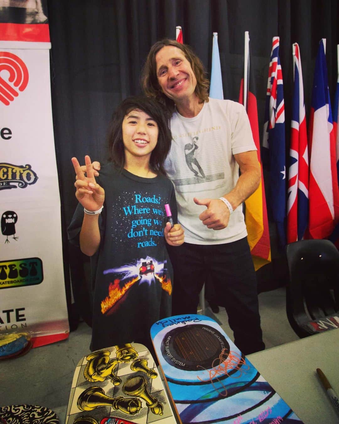 山本勇のインスタグラム：「MEMORY ; Rodney and me (2017) #rodneymullen  #legend #powellperalta  #skateboarding #freestyleskateboarding #bonesbrigade」