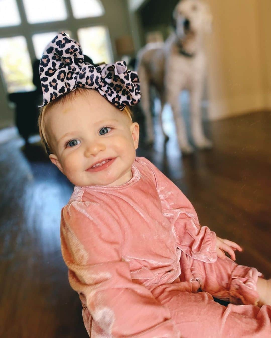 のインスタグラム：「🎀 11 months 🎀 How is my little colic baby who cried for hours & hours & months & months going to be 1 year young next month?! I wasn’t sure I was going to make it out alive but here we are stronger for it and happier than ever! So thankful for this sweet sunshine🤍」
