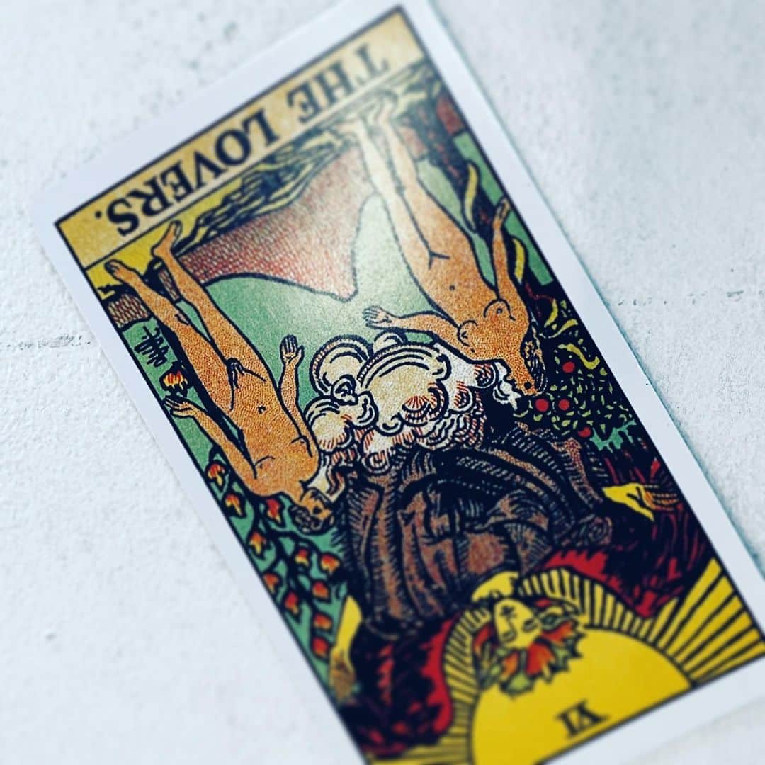 のインスタグラム：「#tarot #thelovers #card #fortune」