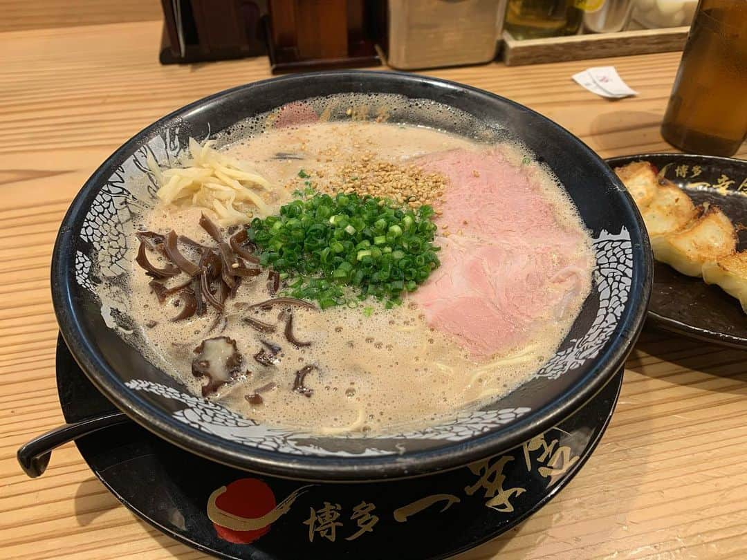 越野翔子さんのインスタグラム写真 - (越野翔子Instagram)「博多ラーメン一幸舎さん！ きたーー(´｡✪ω✪｡｀) すっきゃな♪ #博多 #博多ラーメン  #一幸舎 #普段飯」1月13日 11時57分 - syoko.koshino