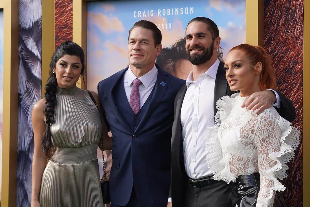 レベッカ・ノックスのインスタグラム：「Congratulations @johncena on the deadly premiere of your deadly new movie #drdoolittle .  Thanks @kingtroi for the deadly outfit」