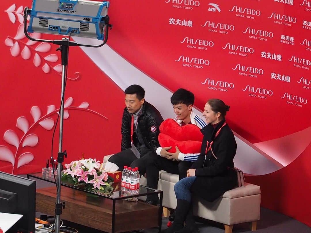 曹志イのインスタグラム：「Cup of China 2019 #CoC2019 #figureskating #chinesetaipei @sfcsk8school @jackson.ultima @tpeskating」