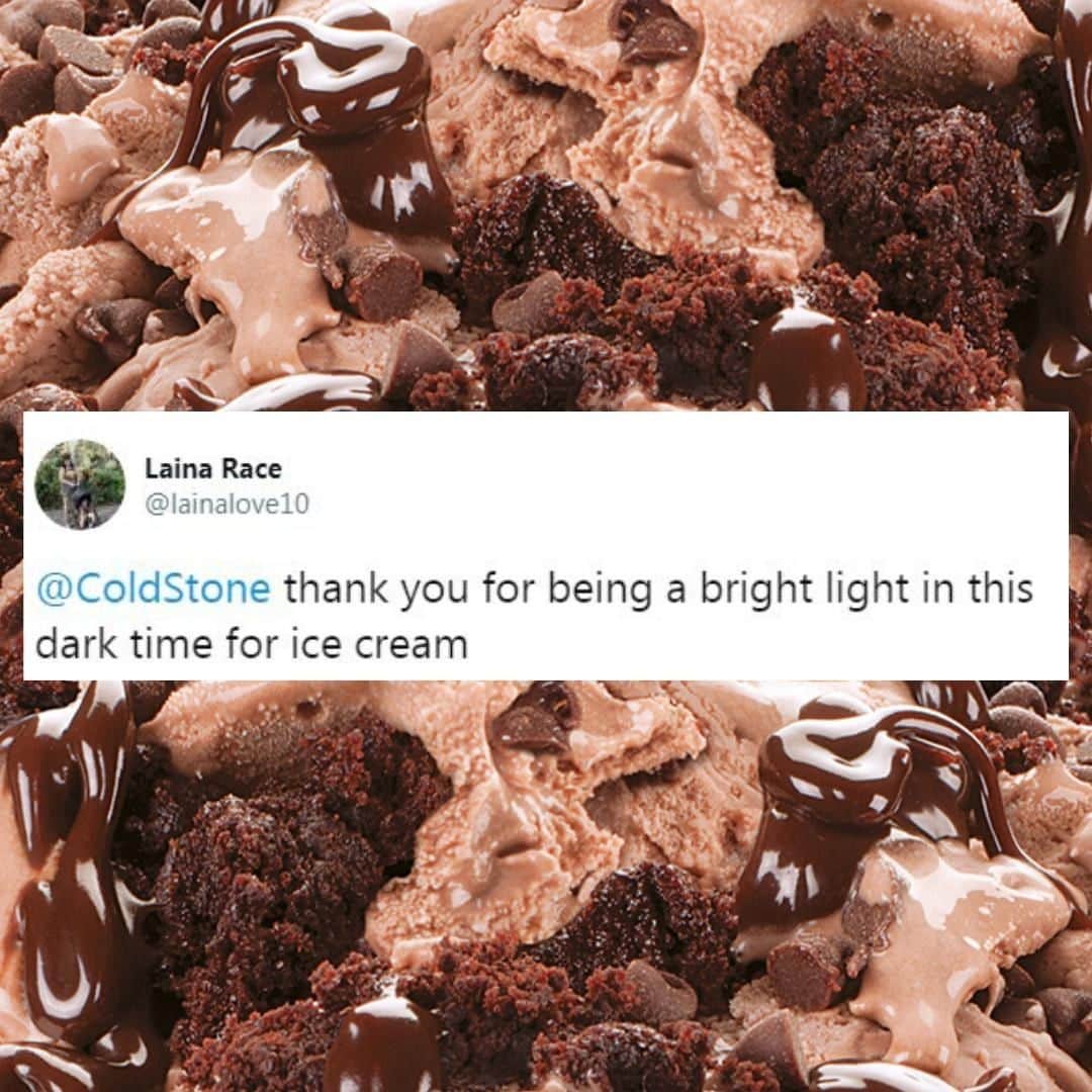 コールド・ストーン・クリーマリーのインスタグラム：「We’ll make you a Chocolate Devotion® to get you through the scary times 💕」