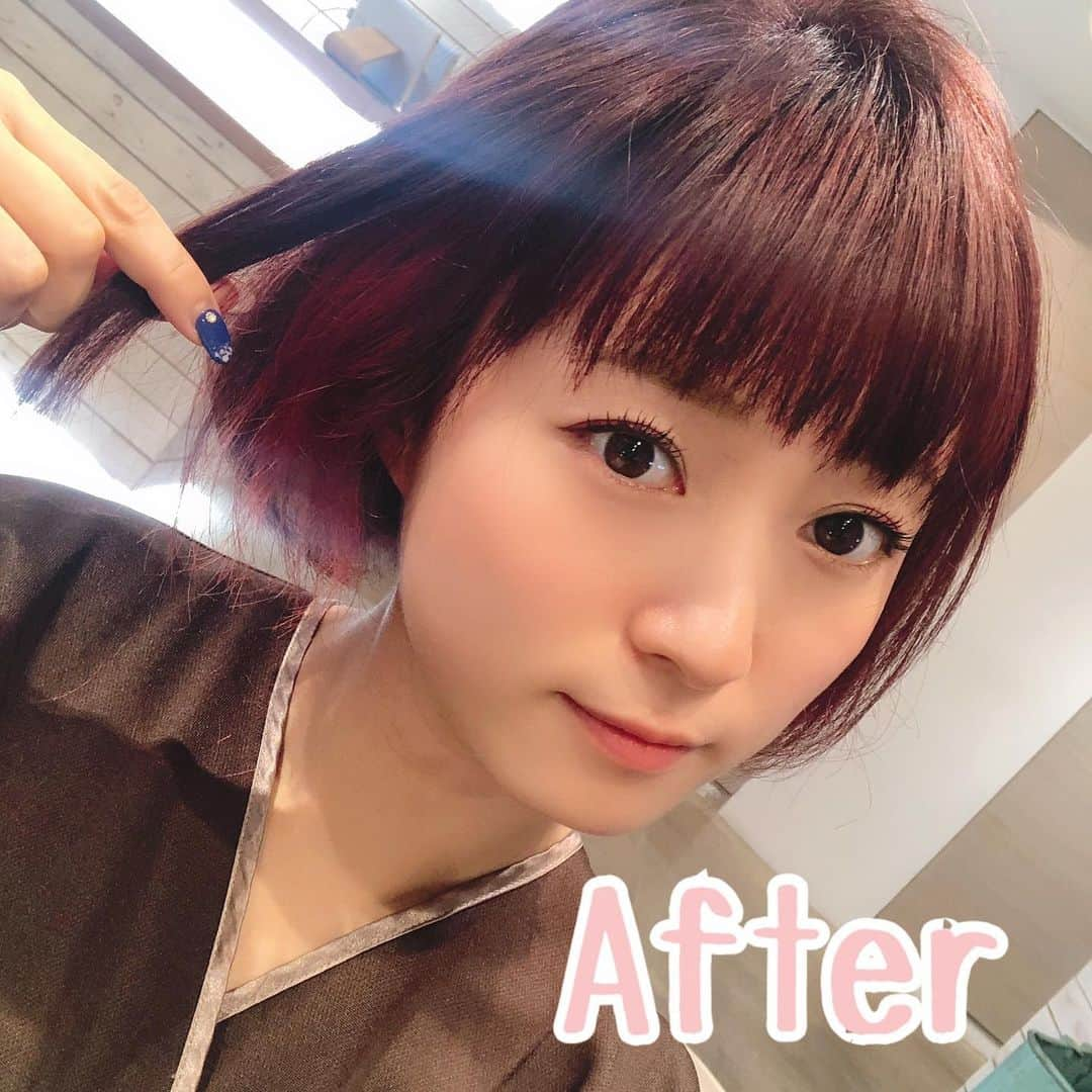 たかはしゆいさんのインスタグラム写真 - (たかはしゆいInstagram)「・ 今年初美容室✂︎✂︎✂︎✨ ・ arigateさんへGO⭐️ @__arigate__ ・ 全体的にのびのびだったので けっこう短くカットしてもらいました✌️ ・ めちゃすっきりしてさっぱり軽くなったぁ！！！前髪は伸びたところを軽く整えてぱっつん復活✌️ ・ カラーはピンク系！ インナーカラーは前回よりもちょい濃いめに❤️ ・ カット→甲斐さん @junyakai_arigate  カラー→内田さん @suthikkunori0024 ・ おもめのトリートメントもしてもらいツルツル❤️ いつも盛りだくさんありがとうございます😍✨⭐️ ・ #美容day #arigate #表参道美容室 #hairstyle #haircut #haircolor #ショートカット #ボブ #たかはしゆい」1月13日 21時14分 - t.yuirin