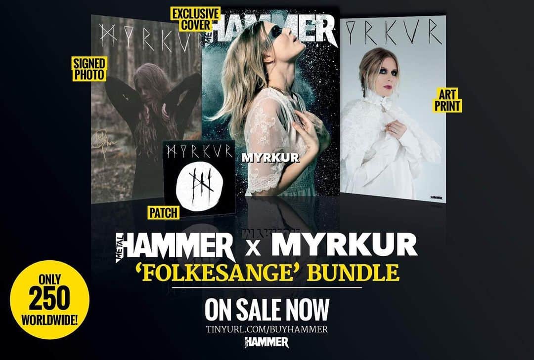 METAL HAMMERさんのインスタグラム写真 - (METAL HAMMERInstagram)「Our Myrkur bundle is in high demand and will sell out! Don’t sleep on this one. Buylink in bio #Myrkur」1月13日 22時05分 - metalhammeruk