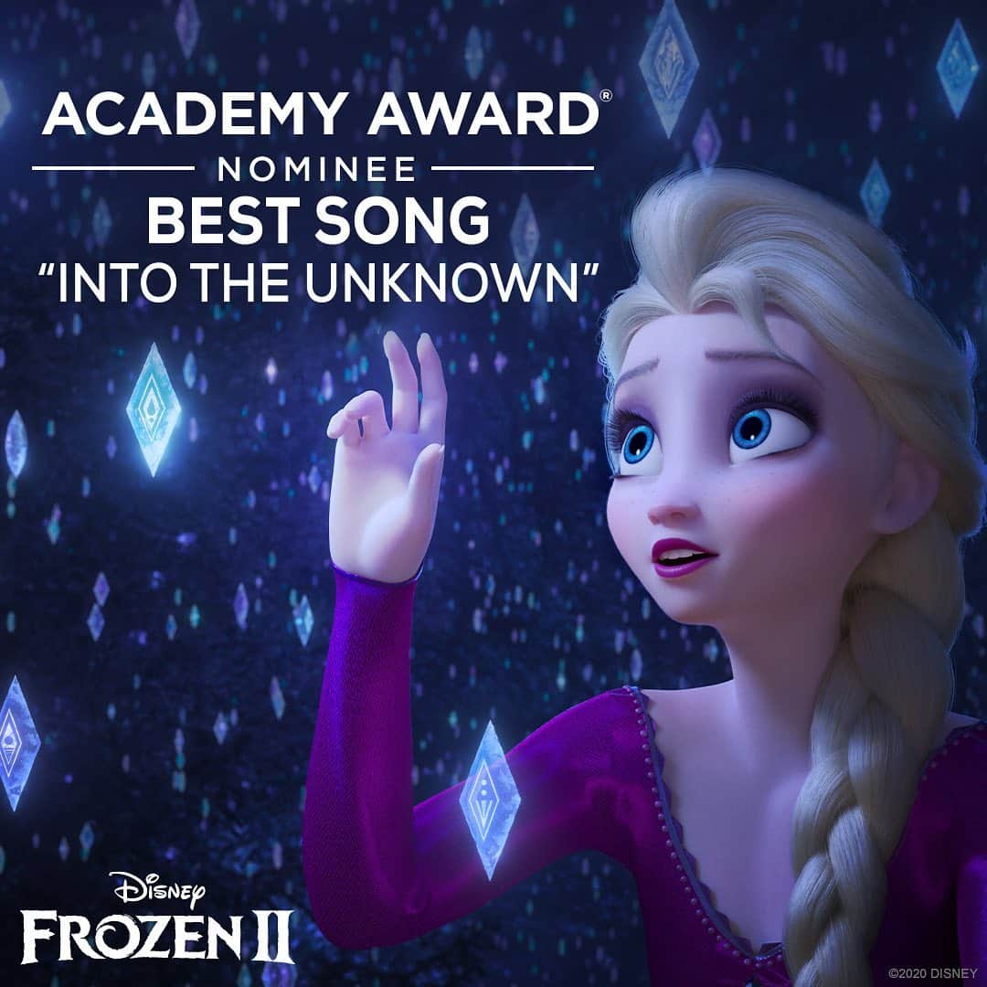 ウォルト・ディズニー・アニメーション・スタジオズさんのインスタグラム写真 - (ウォルト・ディズニー・アニメーション・スタジオズInstagram)「Congratulations to #Frozen2 for receiving an Academy Award nomination for Best Song – “Into the Unknown.”」1月13日 22時45分 - disneyanimation