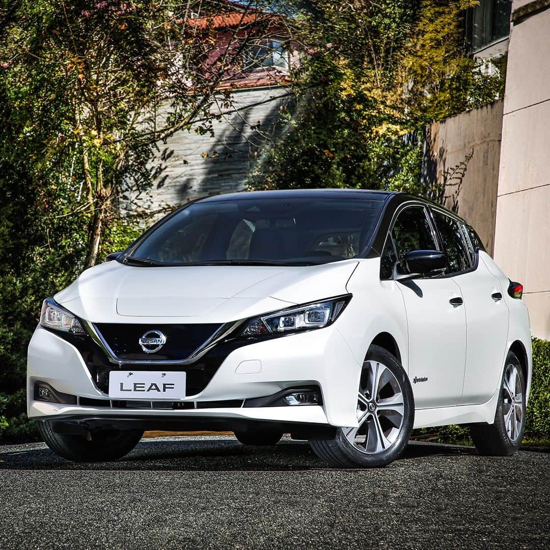 のインスタグラム：「Driveway Flex. ⚡ #NissanLEAF #SimplyAmazing」