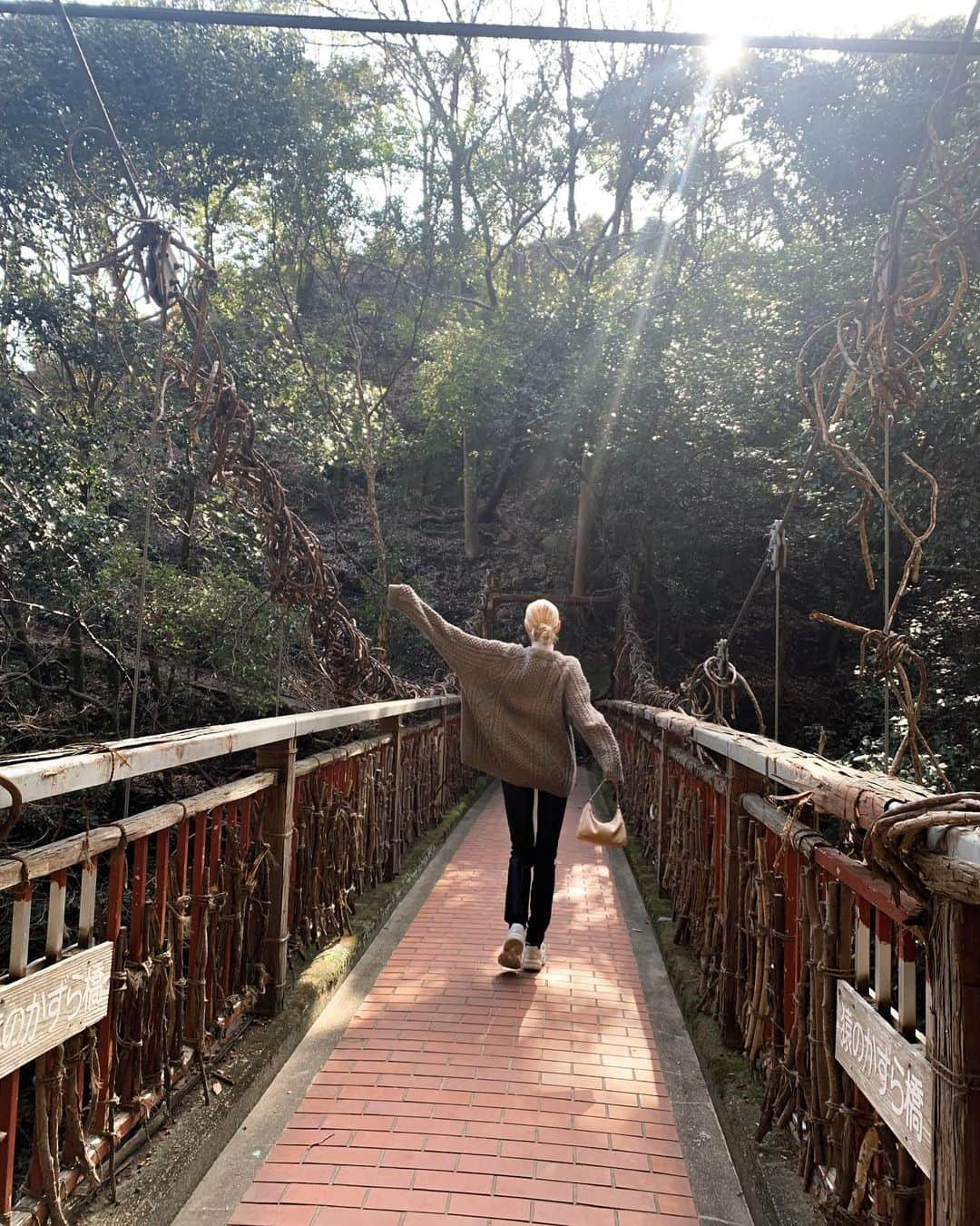 エルザ・ホスクさんのインスタグラム写真 - (エルザ・ホスクInstagram)「Got off the train in Kobe , hiked up a mountain, it was the best day ever. The happiest in nature! Japan is so beautiful❤️」1月14日 8時38分 - hoskelsa