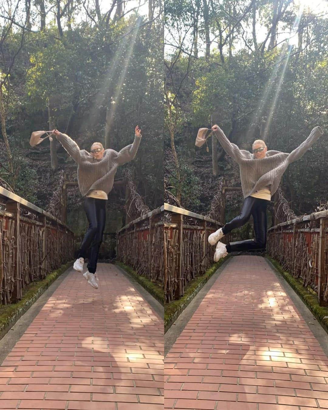 エルザ・ホスクさんのインスタグラム写真 - (エルザ・ホスクInstagram)「Got off the train in Kobe , hiked up a mountain, it was the best day ever. The happiest in nature! Japan is so beautiful❤️」1月14日 8時38分 - hoskelsa