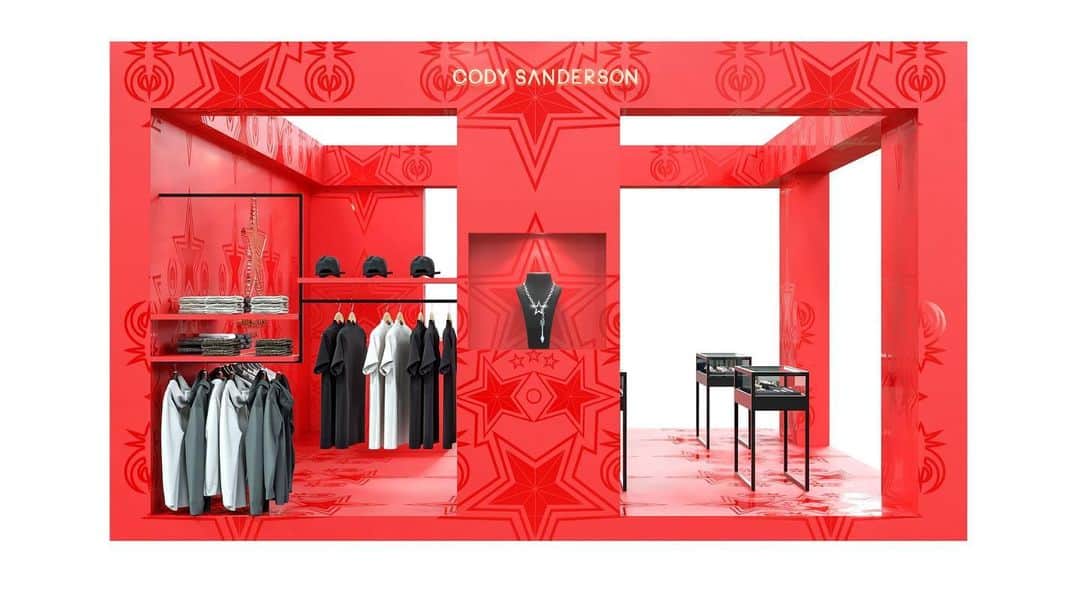 コディ サンダーソンのインスタグラム：「Cody Sanderson Starry 2020 Chinese New Year jewelry & apparel exhibition POP UP store! 16th January - 1st March in 1F Hanshin Arena Shopping Plaza ⭐️ location: No. 777, bo’ai 2nd rd., Zuoying Dist., Kaohsiung city 813, Taiwan 🇹🇼 (R.O.C)」