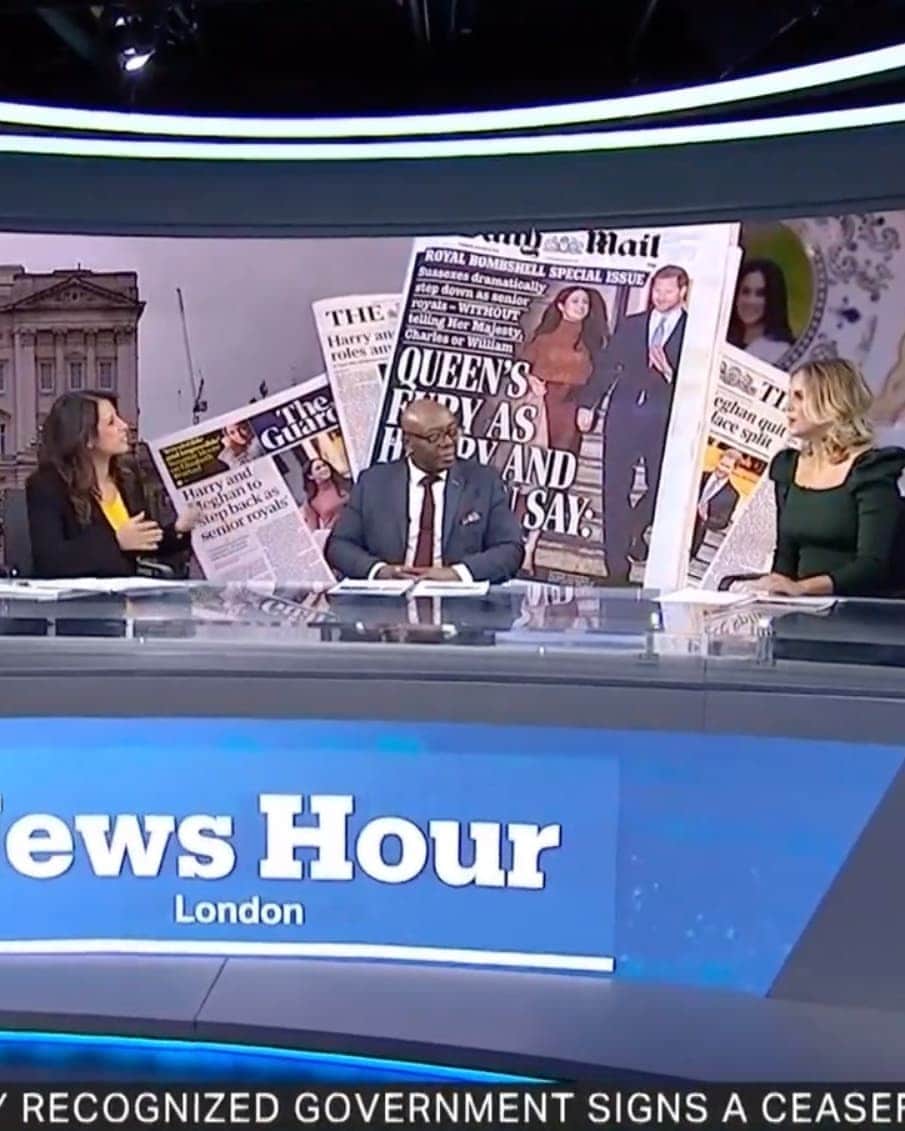 Ashley Jamesさんのインスタグラム写真 - (Ashley JamesInstagram)「Tonight I was back on @trtworld's News Hour again discussing the biggest European news topics. 📺❤️ We discussed MEGXIT and the Queen's statement, the lack of diversity in the Oscar nominations (can you believe that only 5 women have ever been nominated for best director and only 1 has ever won), Samira Ahmed's victory against the BBC over equal pay, and whether or not the Catholic Church should loosen its celibacy rules for its priests. 💫 Would love to know your thoughts? I love getting to do this role and being given a platform to discuss topics. My dress is from @karen_millen 💚」1月14日 7時05分 - ashleylouisejames