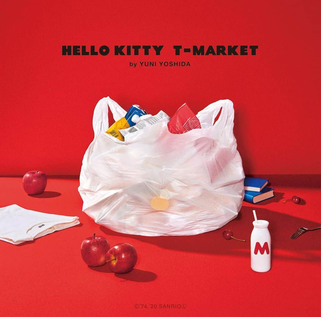 吉田ユニさんのインスタグラム写真 - (吉田ユニInstagram)「HELLO KITTY T-MARKET  BY YUNI  YOSHIDA UNIQLO (WOMEN & KIDS)からサンリオとのコラボTシャツ4月中旬発売(ラインナップはHPで🍎) #hellokitty  #uniqlo  #sanrio  https://www.uniqlo.com/jp/store/feature_mb/uq/fe_list/ut/hello-kitty-t-market-by-yuni-yoshida/women」1月14日 18時33分 - yuni_yoshida