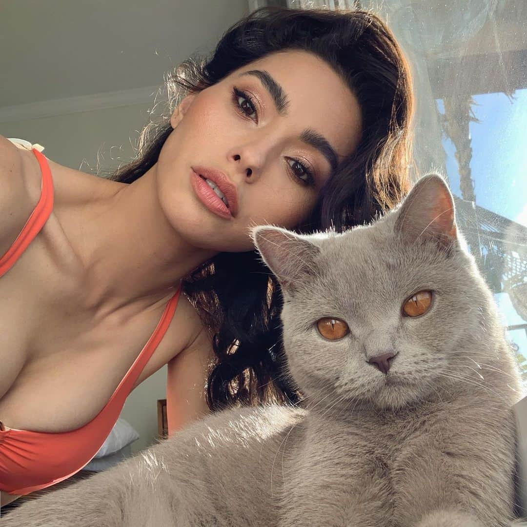 エイドリアン・ホーさんのインスタグラム写真 - (エイドリアン・ホーInstagram)「My babygirl @SadeTheCat 🧡🐱」1月14日 12時16分 - adrianneho