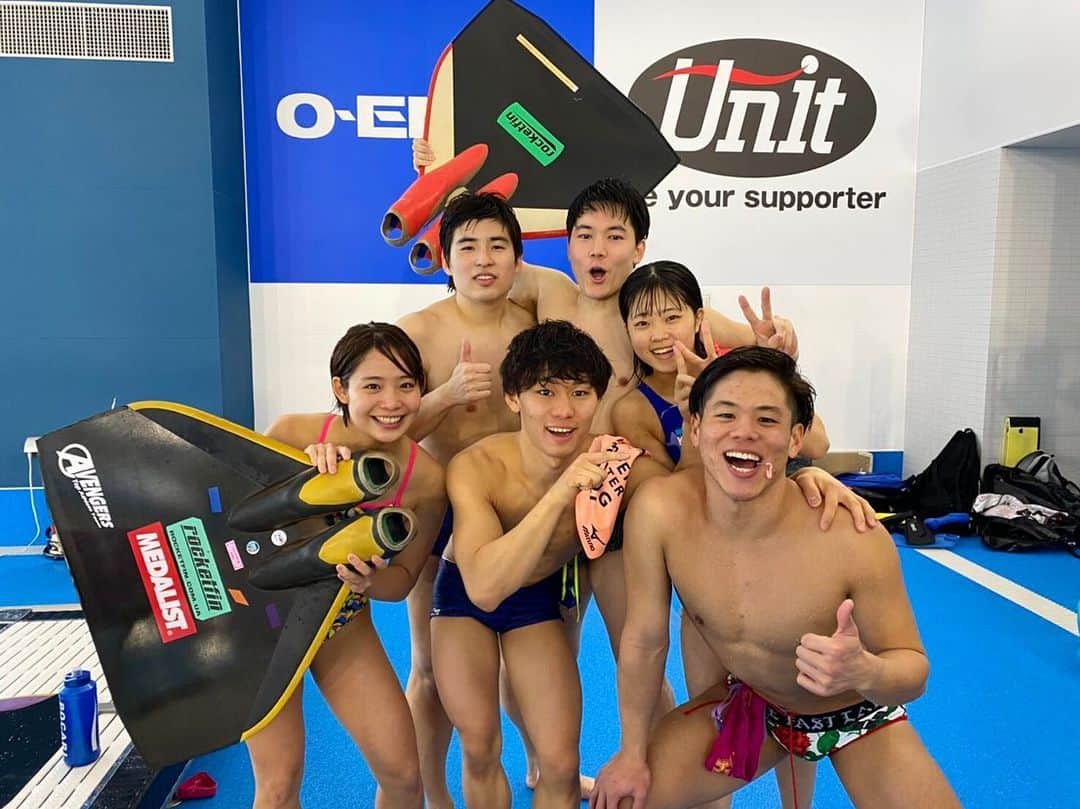 藤巻紗月のインスタグラム：「きついのが楽しいって思える今日この頃。 チームも年代もバラバラなのに、こうやって集まって練習できるのってフィンスイミングならではかな。 これが最高に楽しいの☺️ #湯ノ丸高原 #湯ノ丸高地合宿 #MEDALIST#Nolimits」