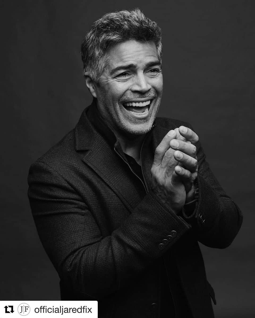 イーサイ・モラレスのインスタグラム：「#Repost @officialjaredfix with @get_repost ・・・ “Funny Business” with @esai_morales Produced by @espada_pr & @hoflundrob • • • #portraitphotographer #portraits_ig #top_portraits #adidas #studio #life_portraits #portraitphotography #portraits #ig_portrait #portraits_universe #fashion #portraiture #fashionphotography #portraitoftheday #style #portraitmood #makeportrait #ozark #blackandwhite #bestportraits #discoverportrait #featurepalette #ourstreets #actor #model #portraitpage #hollywood」