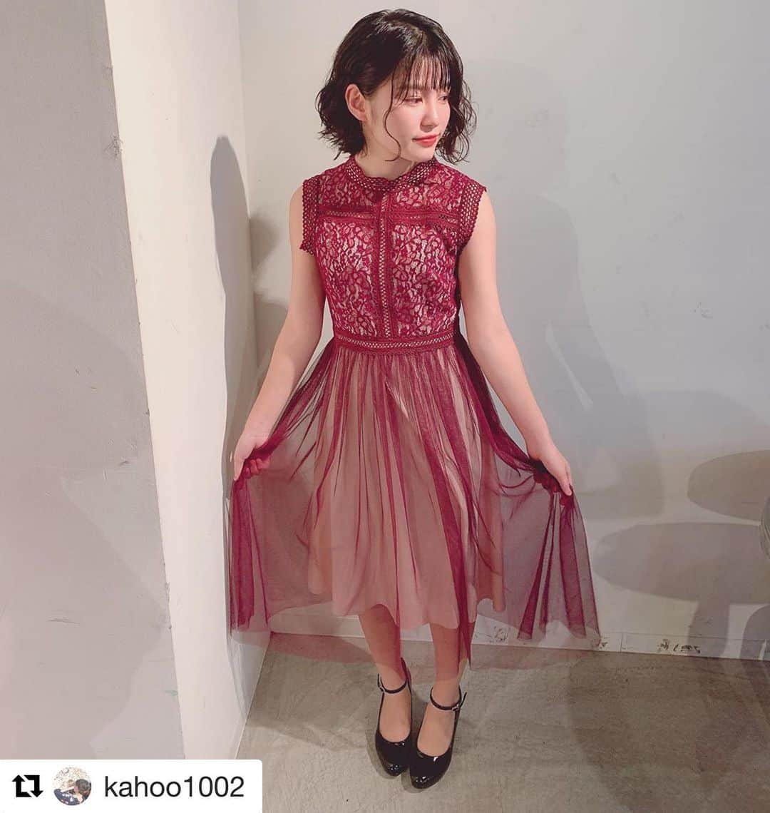 Dorry Dollさんのインスタグラム写真 - (Dorry DollInstagram)「#Repost @kahoo1002 with @get_repost ・・・ 本番の衣装は@dorry_doll_officialさんのドレスでした✨  落ち着いた赤色でとても綺麗なドレスでした♥️ #ドリードール #dorrydoll #協賛」1月14日 20時14分 - dorry_doll_official