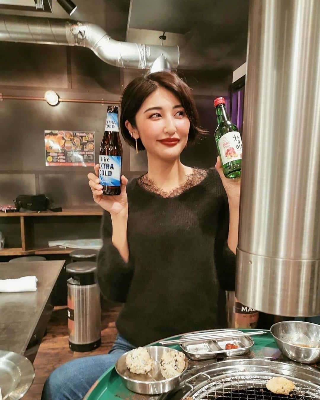 Lisaさんのインスタグラム写真 - (LisaInstagram)「. 韓国料理ってやっぱり最高🇰🇷🇰🇷❤️ . 韓国のお酒は体に合うんだと思う😏 hiteとチャミスル🇰🇷🇰🇷 . たくさん食べて飲みました🙋🏼‍♀️🇰🇷❤️ #韓国#韓国料理#korea#hite#チャミスル#ソジュ#ビール女子#🍺#🍺❤️ #koreanfood#food#camera#lovebeer」1月14日 20時31分 - lisarobintweety