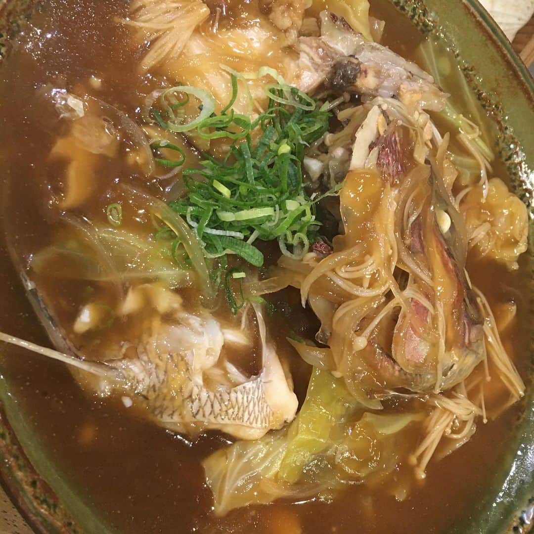 のインスタグラム：「今日の賄い 鯛の味付け」