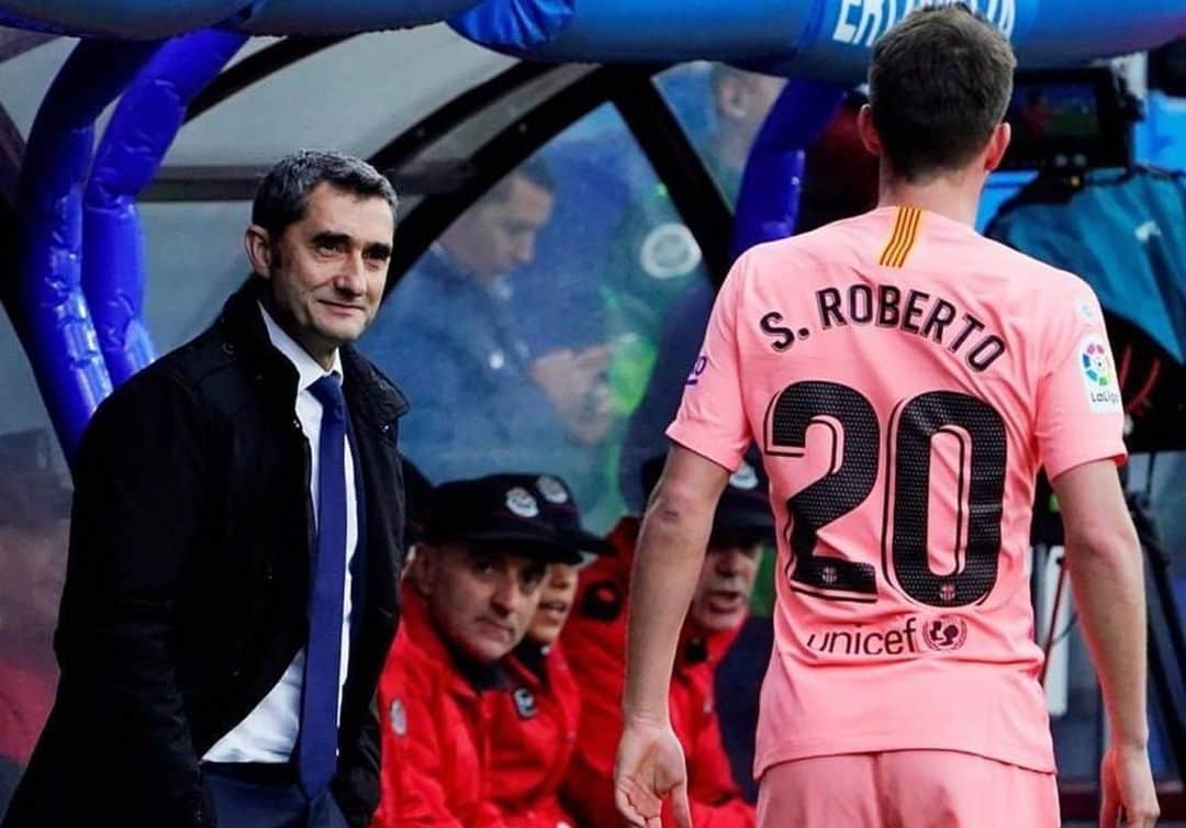 セルジ・ロベルトのインスタグラム：「Muchas gracias por tu profesionalidad y compromiso hasta el último momento, pero sobretodo por tu valor humano. Te deseo todo lo mejor a ti y a todo tu staff!」