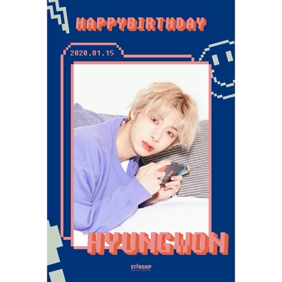 Monsta Xさんのインスタグラム写真 - (Monsta XInstagram)「200115 HAPPY BIRTHDAY #HYUNGWON ❤️ ⠀ #몬스타엑스 '#형원'의 생일을 축하합니다❤️❤️ ⠀ #HBDtoHYUNGWON #온_세상이_형원이로_덮인_날 #몬스타그램 #MONSTAGRAM」1月15日 0時00分 - official_monsta_x