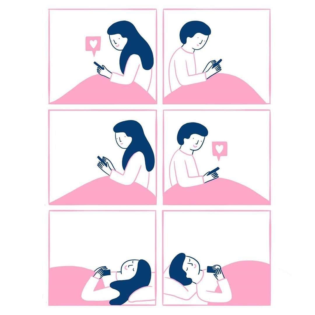 9GAGさんのインスタグラム写真 - (9GAGInstagram)「NOW I can sleep well 😌🥰 Follow @couple for more #couplegoals⠀ -⠀ ✏️ @agathesorlet⠀ -⠀ #couple #relationship #cute #heart」1月15日 12時30分 - 9gag
