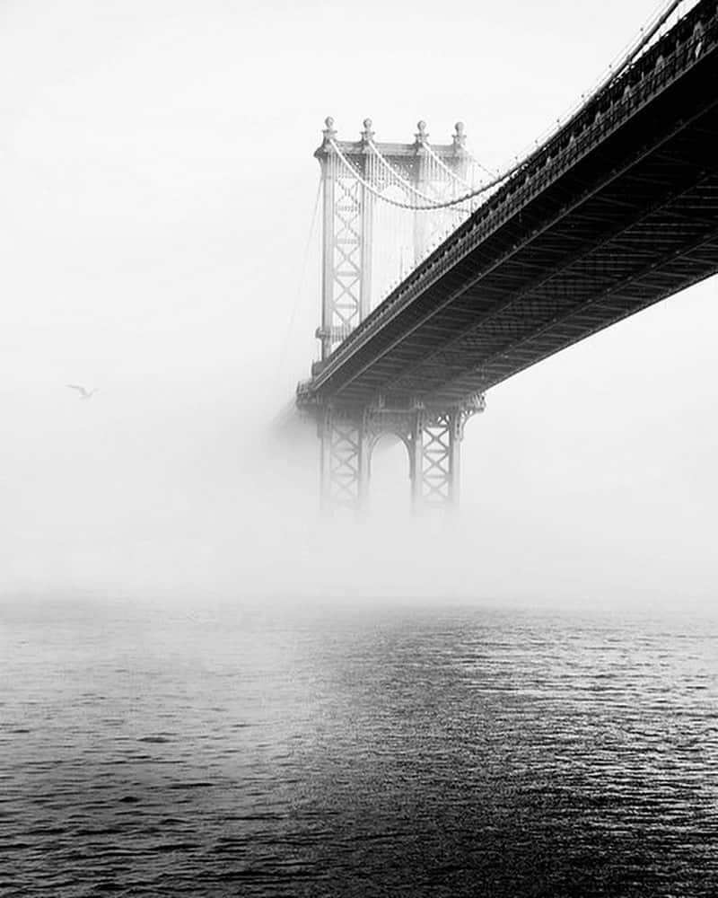 小浪次郎のインスタグラム：「The thick fog was」