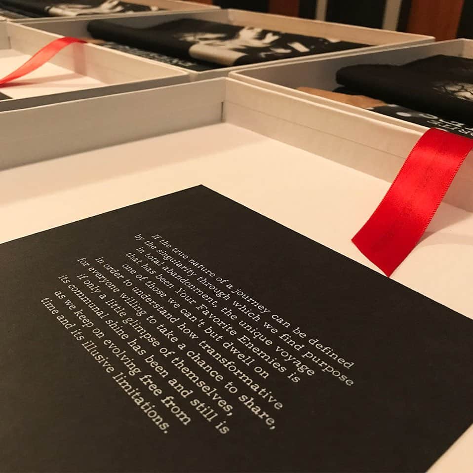 Your Favorite Enemiesのインスタグラム：「If the true nature of a journey can be defined by the singularity thought which we find purpose in total abandonment, the unique voyage that has been Your Favorite Enemies is one of those we can’t but dwell on…  Do you already have your “The Early Days” boxset? See link in bio!」