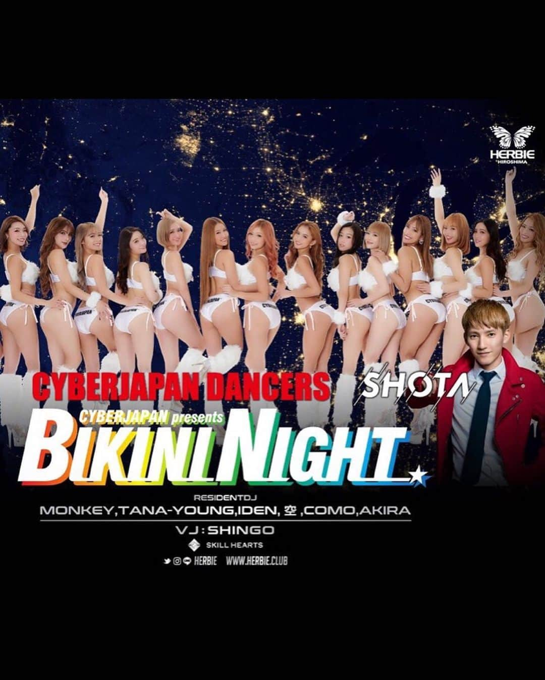 CYBERJAPAN Staffさんのインスタグラム写真 - (CYBERJAPAN StaffInstagram)「今週末から来週にかけても、BIKINI NIGHT WINTERはじめ沢山のイベントあります！ また、初の新宿WarpでのBIKINI NIGHTもあるので、平日から盛り上がりの当クラブもお見逃しなく！ . . . Friday 17 Jan BIKINI NIGHT WINTER in HIROSHIMA @ HERBIE（広島） DJ : DJ SHOTA  CYBERJAPAN DANCERS : Kanae, Kazue, Haruka, Kozue .  Friday 17 Jan EDGE HOUSE @ SOUND MUSEUM VISION（東京） DJ : DJ DARUMA & JOMMY and mores  CYBERJAPAN DANCERS : MikaT, RiRi .  Saturday 18 Jan DJ NORII & CYBERJAPAN DANCERS @ bacon egg（熊本） DJ : DJ NORII  CYBERJAPAN DANCERS : JUNON, RiRi, MIRIN .  Saturday 18 Jan BIKINI NIGHT WINTER in FUKUOKA @ bijou（福岡） DJ : MITOMI TOKOTO and mroes  CYBERJAPAN DANCERS : TeamK（Kanae, Kazue, Karen, Kana）, Haruka, Kozue .  Monday 20 Jan BIKINI NIGHT WINTER 2019 @ WARP SHINJUKU（東京） DJ : MITOMI TOKOTO, TOMOPIRO and mores  CYBERJAPAN DANCERS : Kanae, Kazue, Karen, Kana, Haruka, Kozue, Junon .  Tuesday 21 Jan International Camelot @ Club Camelot（東京） DJ : Yoseek and mores  CYBERJAPAN DANCERS : Rina, Serina, Kei, Rio . #cyberjapan #bikininight #サイバージャパン」1月15日 10時57分 - cyberjapan