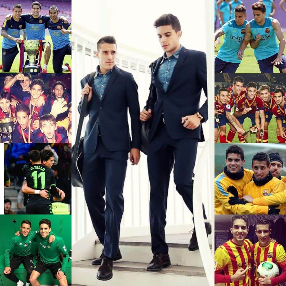 クリスティアン・テージョのインスタグラム：「Muchísimas felicidades Socii🎊🎉💚 Que los podamos celebrar siempre juntos...disfruta de tu día amigo!!! Os queremos mucho💚 @marcbartra」