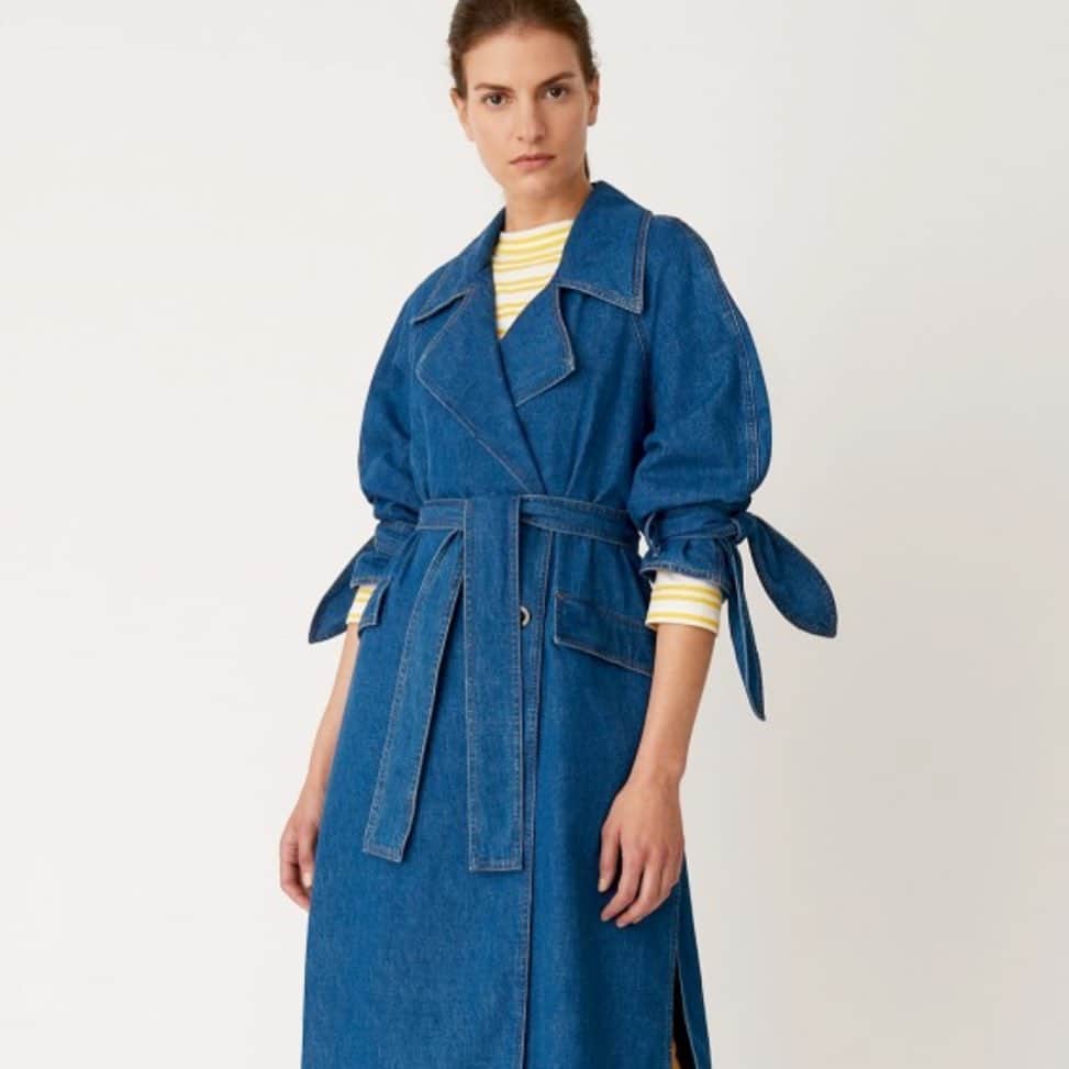 エムアイエイチジーンズのインスタグラム：「The Audie Coat. A forever piece. Last few pieces available now! #mihjeans #sustainabledenim」
