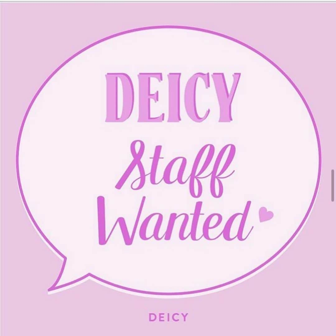 デイシーさんのインスタグラム写真 - (デイシーInstagram)「【DEICY STAFFWANTED】 DEICY SHOPSTAFFを募集しております✨ 詳しい内容は、DEICYオフィシャルHPのRECRUITページをご覧下さい💁🏼‍♀️✨ #deicy #mecouture #staff #wanted #deicypress」1月15日 22時36分 - deicy_official