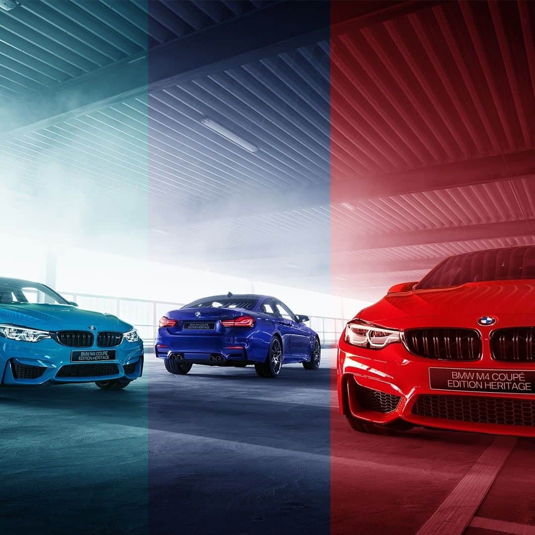 BMW Japanさんのインスタグラム写真 - (BMW JapanInstagram)「“M”を象徴する3色のM4 Coupé Edition Heritageが国内限定30台で登場。 . 比類なき色彩を纏った流麗なシルエットは、息を呑むほどのパワーで空気を切り裂き、見る者を、そして駆る者を、どこまでもMの虜にしていく。 . #BMW #TheM4 #BMWJapan #駆けぬける歓び」1月15日 17時00分 - bmwjapan