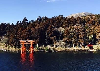 蒼羽りくさんのインスタグラム写真 - (蒼羽りくInstagram)「箱根に行ってきましたー✨﻿ ﻿ ﻿ ﻿ ﻿ 以前、組旅行で行って以来の箱根に行ってきました！﻿ 組旅行の時は遊覧船からみていた鳥居⛩に行ったりしたのですが…﻿ 鳥居を離れてから﻿ 『あ、写真…撮ってない💦』﻿ と気づき😅別の鳥居⛩が見える場所で写真を撮りました。﻿ (2枚目の写真は組旅行当時に遊覧船の上から撮ったものです)﻿ ﻿ ﻿ ﻿ ﻿ ﻿ #写真﻿ #撮るの﻿ #忘れがち﻿ でも﻿ #海鮮丼 は﻿ #撮りました﻿ #エビの表情 が﻿ #切ない﻿ でも﻿ #美味しかった のです」1月15日 17時42分 - riku_sorahane