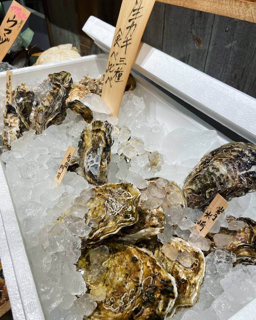 Legare+茂のインスタグラム：「生カキ3種食べ比べ✨ 手前から→ 🔸岩手県米崎 🔸中央福岡県門司 🔸奥岩手県気仙町 3種の味の違いをお楽しみ下さい⭐ 牡蠣の味を引き立てる特製のビネガーソースでどうぞ！ . ◾レガーレ＋茂◾ 世田谷区池尻3-4-2srビル池尻1F ☎︎:050-5593-6211 . #池尻 #池尻大橋 #イタリアン #イタリアンバル #バル #バール #ダイニングバー #レガーレ #レガーレ茂 #legare茂 #レガーレ池尻 #italian  #italianbar #三軒茶屋 #女子会 #東京グルメ #食べ歩き #東京食べ歩き #鮮魚 #魚料理 #魚バル #中目黒 #食スタグラム #世田谷グルメ #生牡蠣 #牡蛎 #カキ #蠣 #oyster #オイスター」