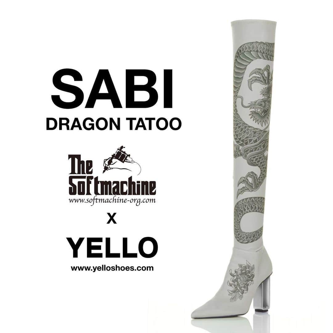星あやさんのインスタグラム写真 - (星あやInstagram)「YELLO×SOFT MACHINE DRAGON TATOO BOOTS launching tomorrow PM12:00- yessss finally!!!!!! お待たせしました！オンラインストアでは 待望の発売となります🐉 遂にですよー皆様あああ🐲🐲🐲 @yelloshoes_official #YELLO @softmachine_official #SOFTMACHINE」1月15日 19時17分 - ayastella_