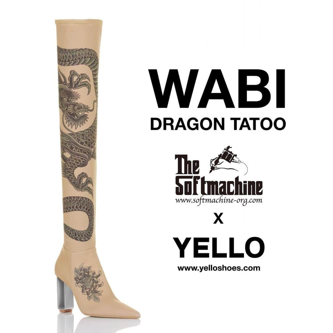 星あやさんのインスタグラム写真 - (星あやInstagram)「YELLO×SOFT MACHINE DRAGON TATOO BOOTS launching tomorrow PM12:00- yessss finally!!!!!! お待たせしました！オンラインストアでは 待望の発売となります🐉 遂にですよー皆様あああ🐲🐲🐲 @yelloshoes_official #YELLO @softmachine_official #SOFTMACHINE」1月15日 19時17分 - ayastella_