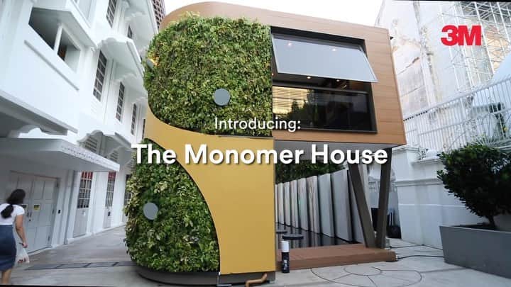のインスタグラム：「Reducing about 90% of waste, the Monomer House represents a new way for constructing buildings. #sgnightfest #3Mwraps #improvinglives #sustainability #tinyhouse #circulareconomy」