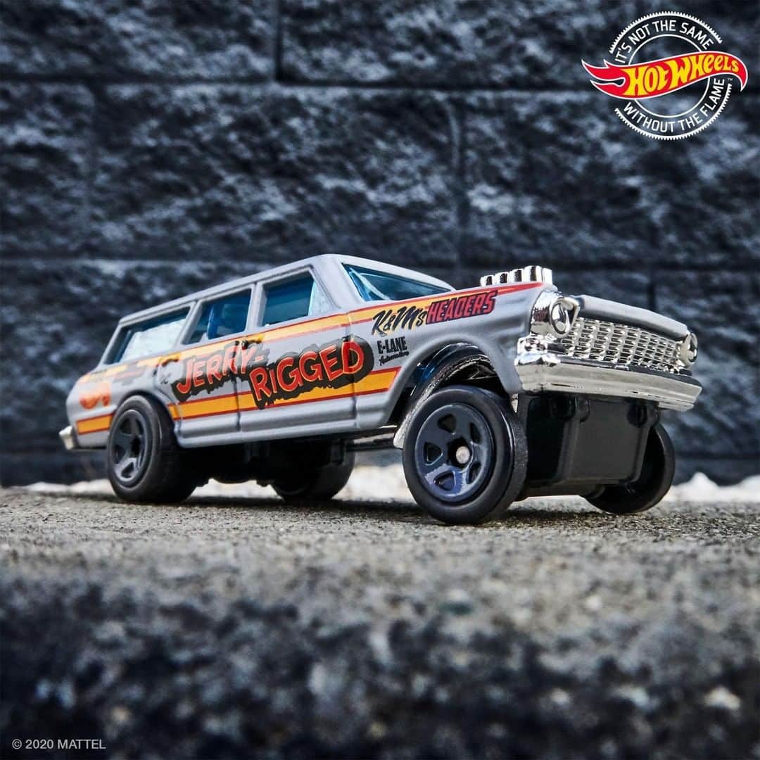 Hot Wheelsさんのインスタグラム写真 - (Hot WheelsInstagram)「This ‘64 Nova Wagon Gasser is jerry-rigged and ready to roll. #HotWheels」1月16日 6時00分 - hotwheelsofficial