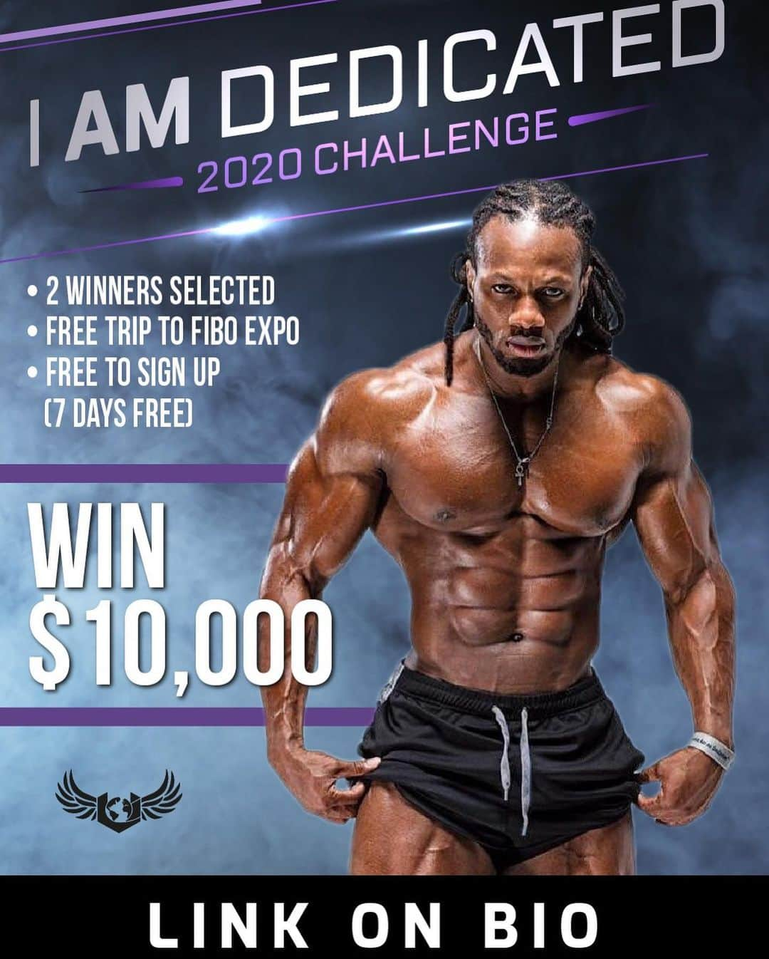 Ulissesworldさんのインスタグラム写真 - (UlissesworldInstagram)「Join My 2020 Dedication Challenge❗️It’s FREE To Sign Up👆LINK IN MY BIO👆Time is running out! Get in the best shape ever! ⤵️ _ My 12 Week @iamdedicated_army Challenge includes: - 12-week gym training program - 12 Week Meal Plans - Private Members Only App - 24hrs Email Support - Facebook Support Community - Weekly Check-Ins - 2 All Paid Expense Trip to FIBO Expo in Cologne 🇩🇪 - Prizes for best transformation 🥇1st place - $5000 🥈2nd Place - $3000 🥉3rd Place -$2000 (Wild Card Prize - Most Dedicated) Let Me Help You Get Fit!👆LINK IN MY BIO👆 Good Luck💪🏽👊🏽」1月16日 6時42分 - ulissesworld