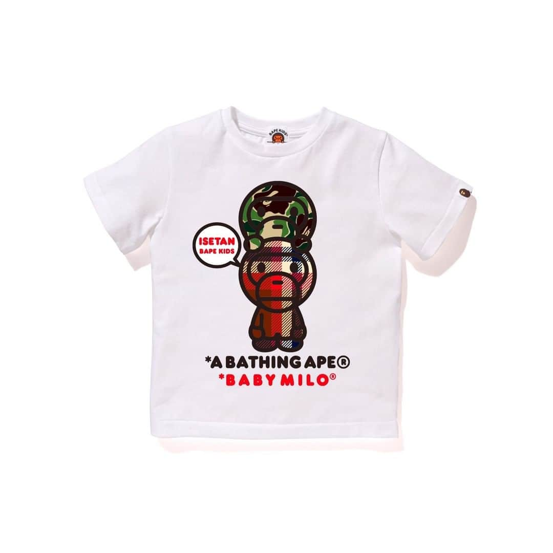 ア ベイシング エイプさんのインスタグラム写真 - (ア ベイシング エイプInstagram)「BAPE KIDS® is coming to ISETAN SHINJUKU on Wednesday, January 22nd. For this special store opening, ISETAN SHINJUKU collaboration items will be released in addition to the latest Spring/Summer collection. An in-store purchase will come with a limited number of special gifts, BABY MILO® original Bisco biscuits and/or BABY MILO® SELFIE STICK. #bape #bapekids」1月16日 7時00分 - bape_japan