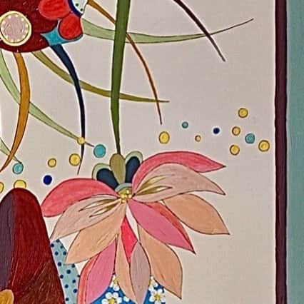 坪井保菜美さんのインスタグラム写真 - (坪井保菜美Instagram)「蓮の花 1番よく描くお花。  #art #flowers #colorful  #energy #charge #lotus」1月16日 17時30分 - honamitsuboi