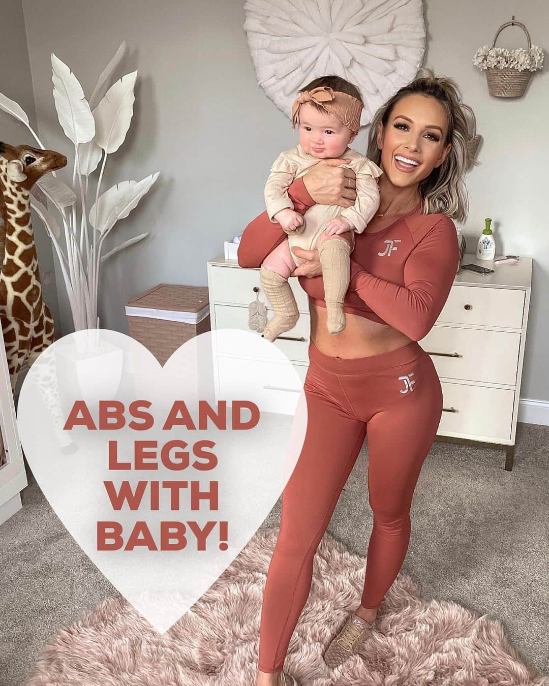 Paige Hathawayさんのインスタグラム写真 - (Paige HathawayInstagram)「ABS AND GLUTES WITH BABY P! This is a fun challenging lower body and core circuit! It’s the perfect at - home work out with your little. 👶🏼 If you don’t have a little nugget feel free to use your dog lol if you don’t have a dog use your plants 🌱 🤣 ...if you don’t have plants use your bodyweight.  Video 1 - Squats / Video 2 - Plank Crunch with Left Lift  Video 3 - Glute Briges  Video 4 - Kneeling to Squat  Video 5 - Side Plank with Leg Lift Video 6 - Jump Squat variation - Preform each exercise for 12 reps or 40 seconds before moving onto the next! Then repeat this full circuit 3-4 times!  NOTE: if you are newly postpartum.. make sure you have your doctors clearance before performing any exercises! Also before holding your baby upright like this during any workout make sure they can hold up their held well by themselves. 😘#postpartumbody #babyworkout #babyp #athomeworkout」1月16日 10時56分 - paigehathaway