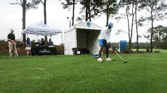 レイ・アレンのインスタグラム：「Getting my practice in today so I'm ready for the weekend. Come watch some of your favorite athletes and @lpga_tour players tee it up this weekend for the #diamondresortsinvitational at Disney. Thanks for the video @clpezzola  #fore #lpga #birdies #tranquilo #fourseasons #disney」