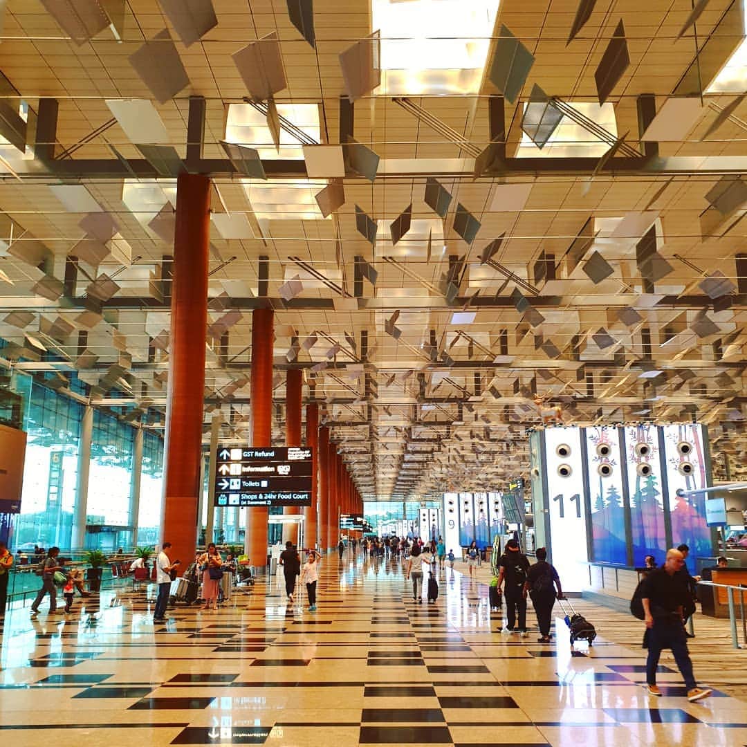桿子 Drumstickのインスタグラム：「#singapore #changi #jewelchangiairport #travel #airport」