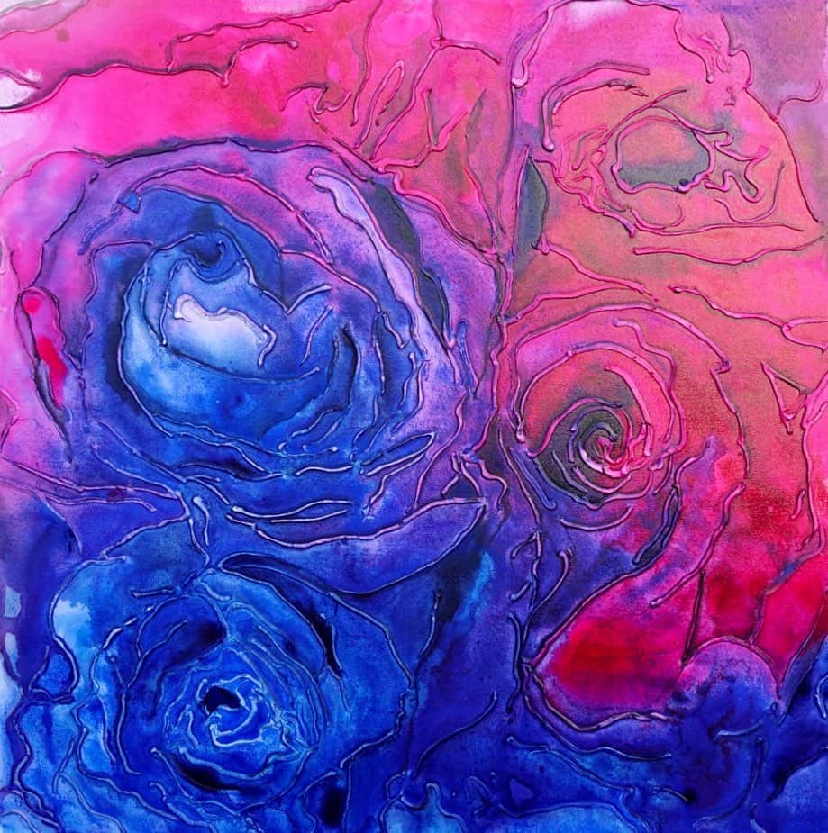 ブリトニー・パーマーさんのインスタグラム写真 - (ブリトニー・パーマーInstagram)「English Rose 2019 36 x 36 in.  Acrylic and texture on canvas @brittneypalmerart #brittneypalmerart #artiseverything - This new painting debuted at my show Electric Flow 2.0  @parkmgm  @kamela」1月16日 12時43分 - brittneypalmer