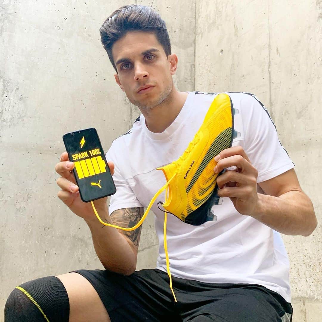 マルク・バルトラのインスタグラム：「¿Os gustan mis nuevas Puma One? Ya están cargadas al 100% ⚡️🔋 🔥 #PumaOne #PumaFootball #BeTheSpark」