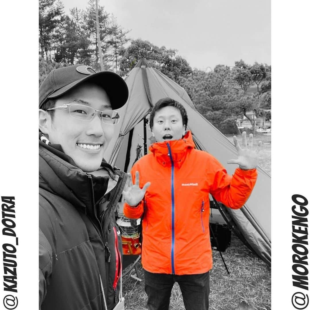 モロケンさんのインスタグラム写真 - (モロケンInstagram)「キャンプ場に行ったら14万円もする #seekoutside  の #redcliff というテントを綺麗にそしておしゃれに張っている @kazuto_dotra さんがいらっしゃいました‼️😻. . 日本一周しながらキャンプされてるみたいで、これ本当に旅中ですか！？ってくらいオシャレな装備で。ｽﾐﾏｾﾝ真似させて頂きます‼️😅💦 . . -----------. #天草 . #amakusa . #熊本 . #kumamoto . #400x . -----------. #バイク . #バイクのある風景 . #バイク好きな人と繋がりたい . #バイク旅 . #キャンプ . #キャンプ飯 . #キャンプギア . #日本一周 . #モロケン . #morokengo  #オーストラリア留学 . #機車 . #motorcycle . #오토바이 . #motocicleta . #Motorrad .」1月17日 2時43分 - morokengo